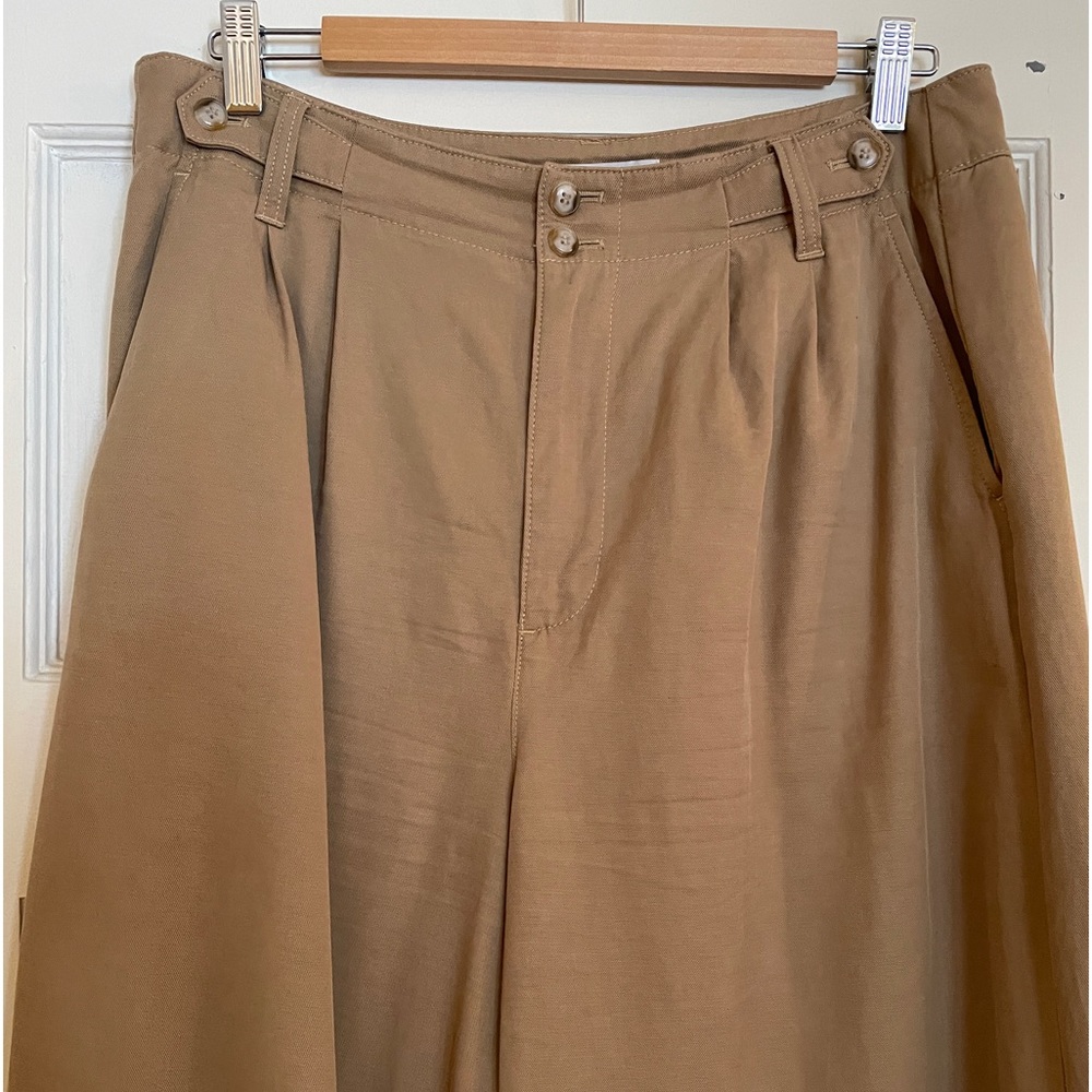 Madewell Harlow Wide-Leg Pant in Khaki
